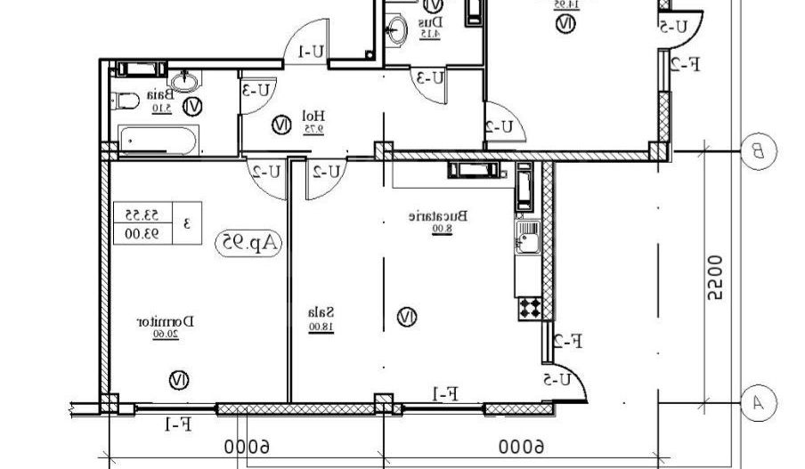 Vânzare, penthouse, 3 camere, strada Calea Ieşilor, Sculeni - Poză 5