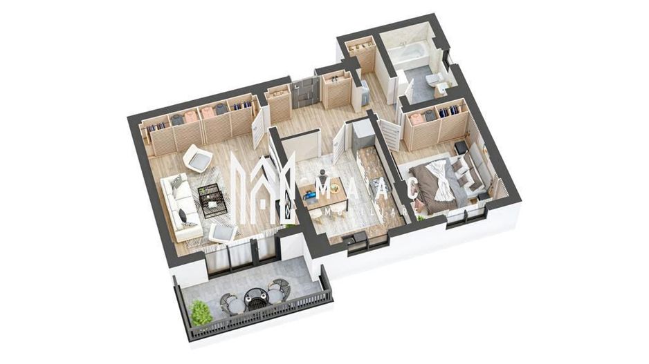 Apartament 2 camere I Nou I Decomandat I Balcon I Hipodrom - Poză 2