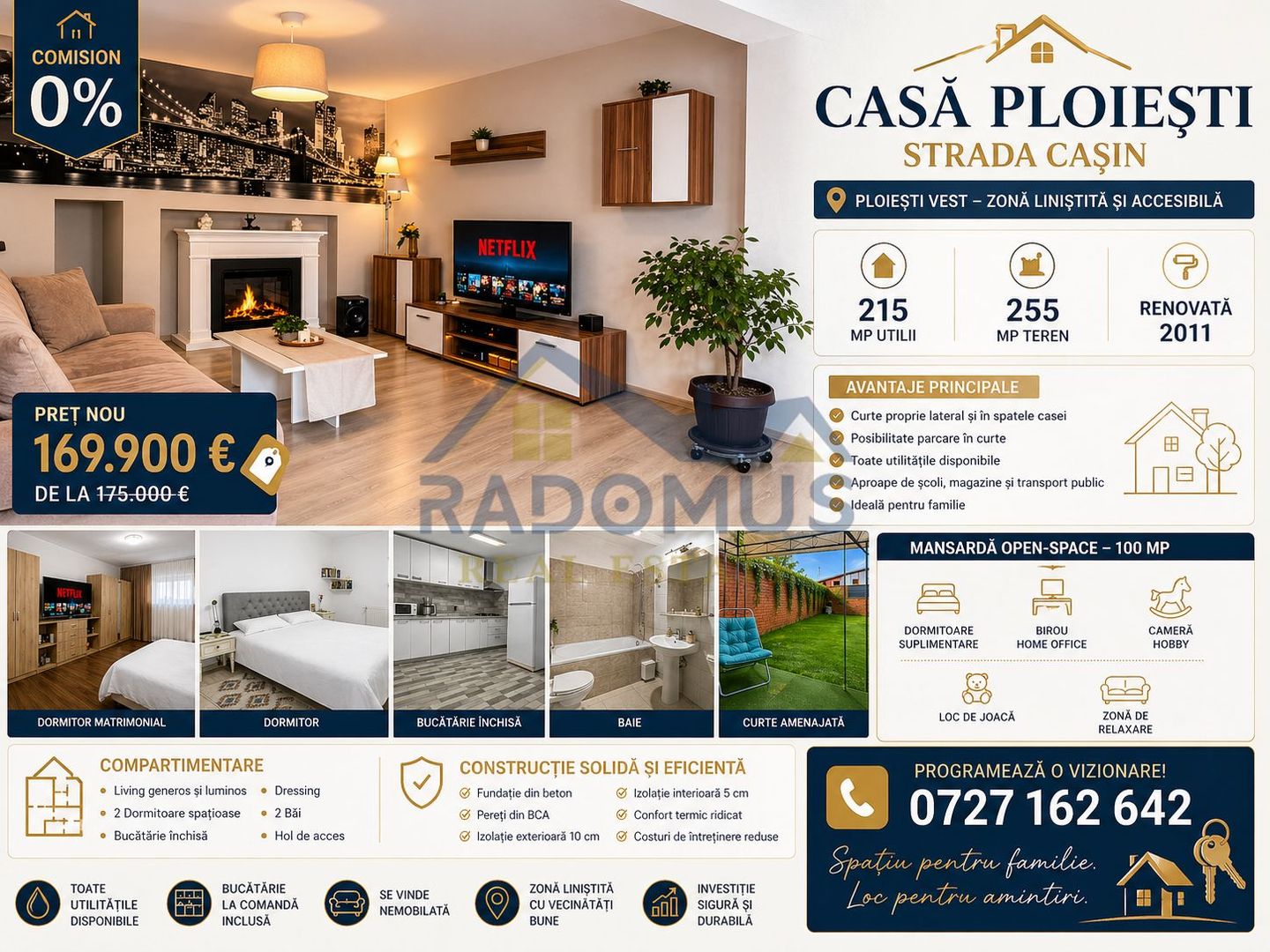 Casă  Ploiești – 215 Mp Utili | Strada Cașin | Teren 255 Mp | Renovat - Poză 18