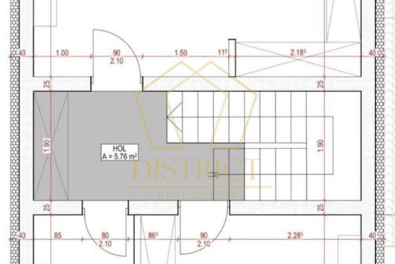 Duplex cu 4 camere 2 bai si dressing, 115 mp utili in Urseni. - Schiță 15