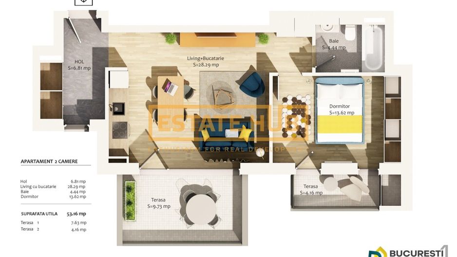 Apartament 2 camere FINISAT si UTILAT | Comision 0% | Cladie noua - Poză 7