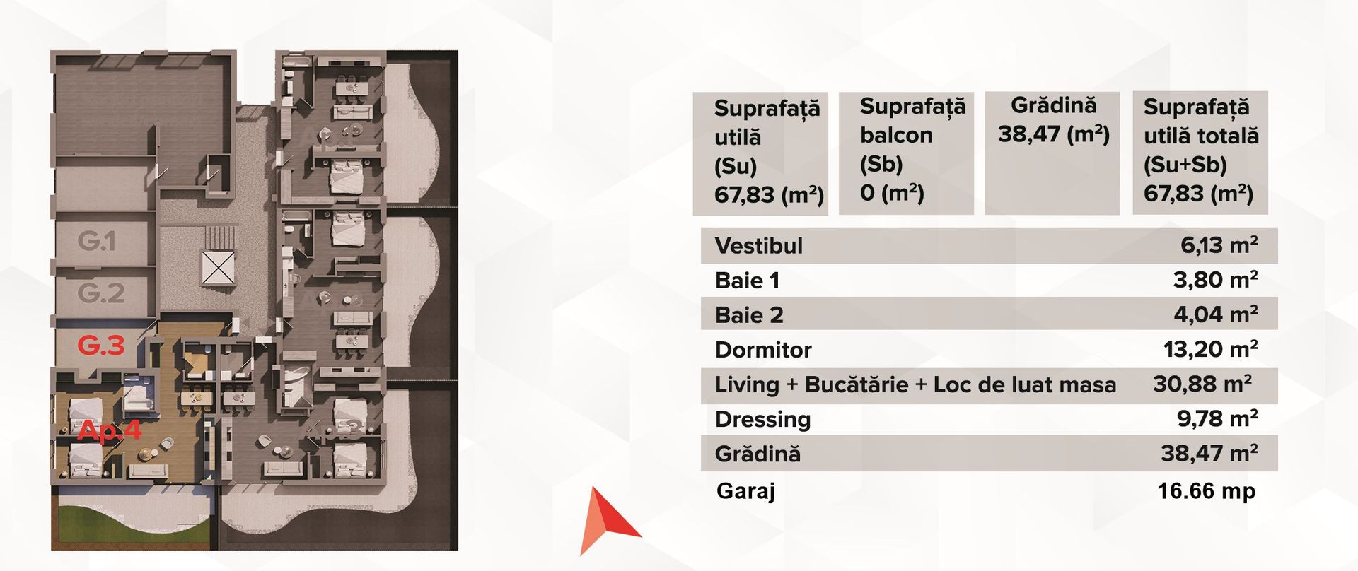 Direct de la DEZVOLTATOR. Apartament cu grădina și garaj - Poză 7