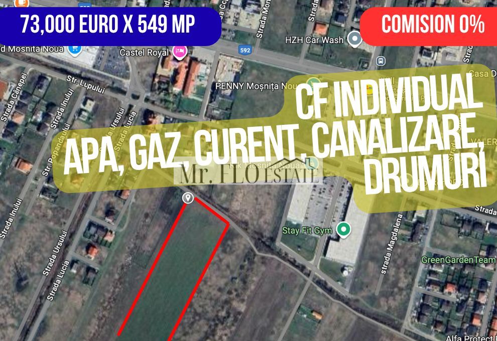 Parcele Duplex, blocuri sau casa individuala MOSNITA NOUA landa LIDL - Poză 1