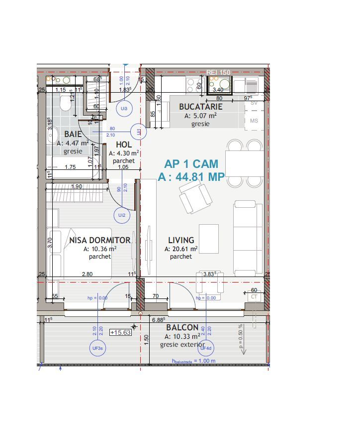 Apartament modern I 2 camere I Ansamblul Eroilor I Floresti - Poză 10