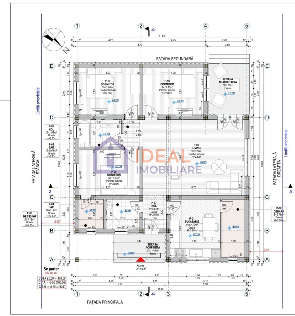 Casa Individuala pe un singur nivel cu 400 mp de teren, in Selimbar - Schiță 5