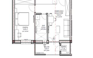 Apartament cu 2 camere si curte proprie, zona Lac Binder, lift - Poză 5