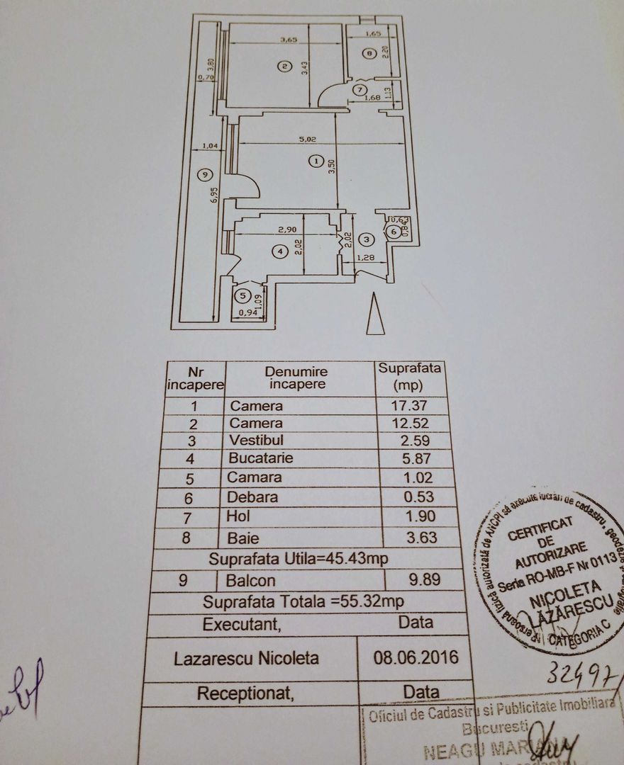 Apartament 2 camere. Cu Centrala proprie. Zona Dimitrie Cantemir. - Poză 5