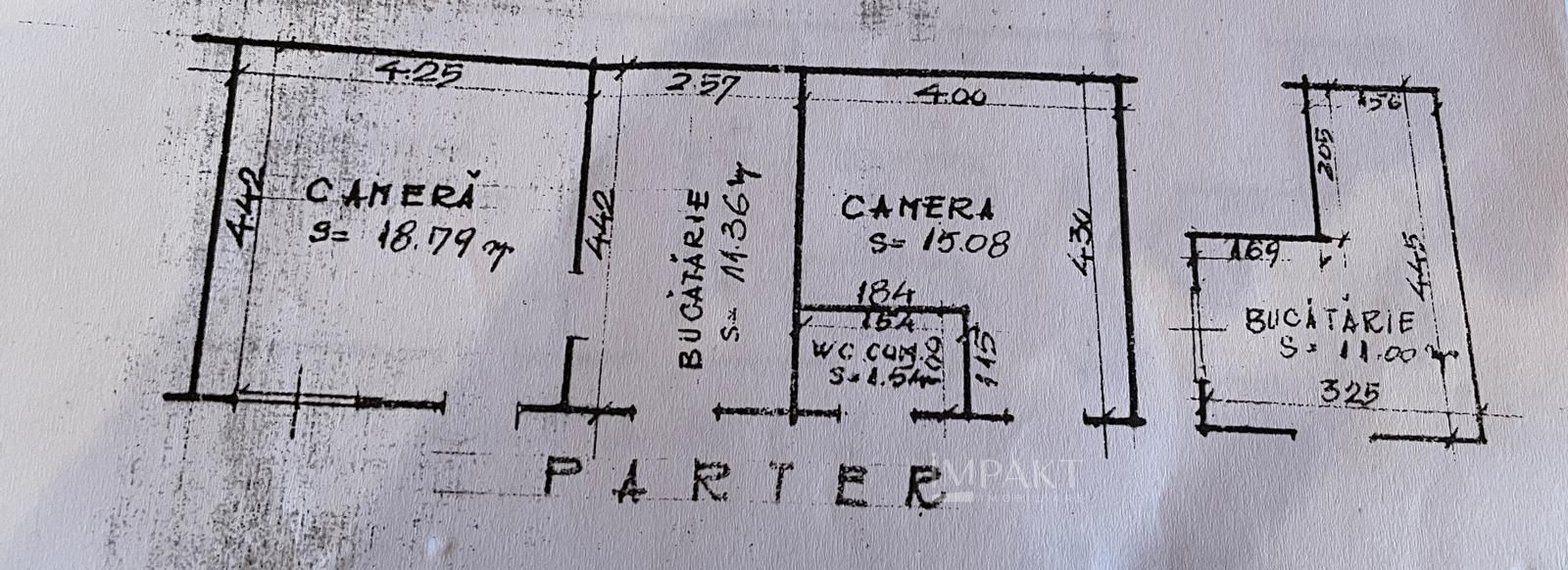 Vând apartament 2 camere la casa cu curte in centru Clujului! Parcare! - Poză 11