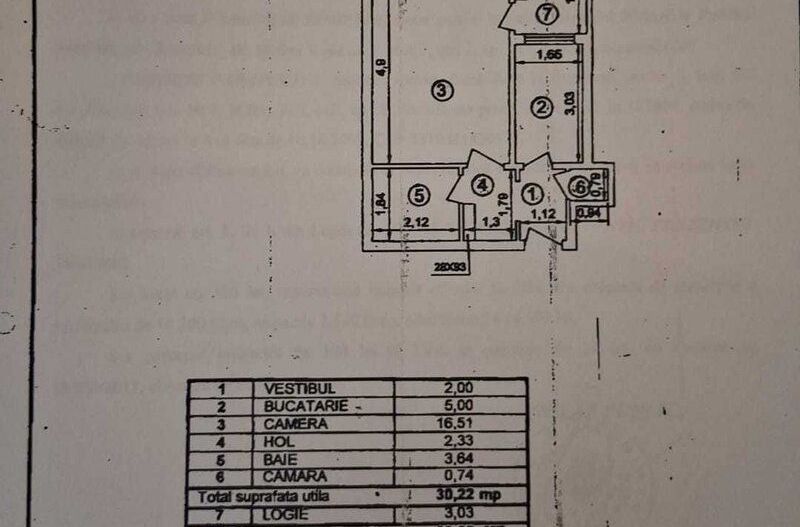 Garsoniera bloc mixt 1983, Favorit, Drumul Taberei - Schiță 3