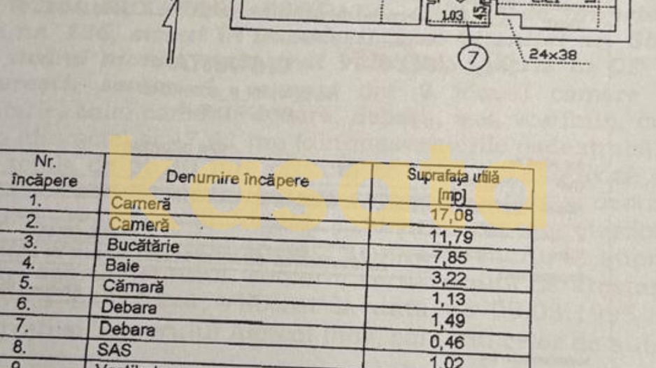 OPORTUNITATE | APARTAMENT 2 CAMERE | BERCENI BRANCOVEANU | 55 MP - Schiță 12