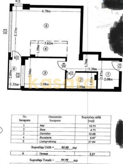 2 Camere 🏢 | Drumul Taberei 📍| Parcare inclusă 🚗| Clasa A ⚡ - Schiță 13