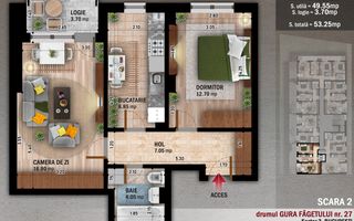 Apartament 2cam,Pret Promotional, Titan-Pallady - Schiță 3