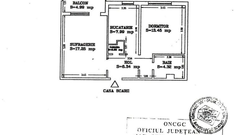 2 camere decomandate | Tomis III | Etaj 1 | Centrală proprie - Poză 13