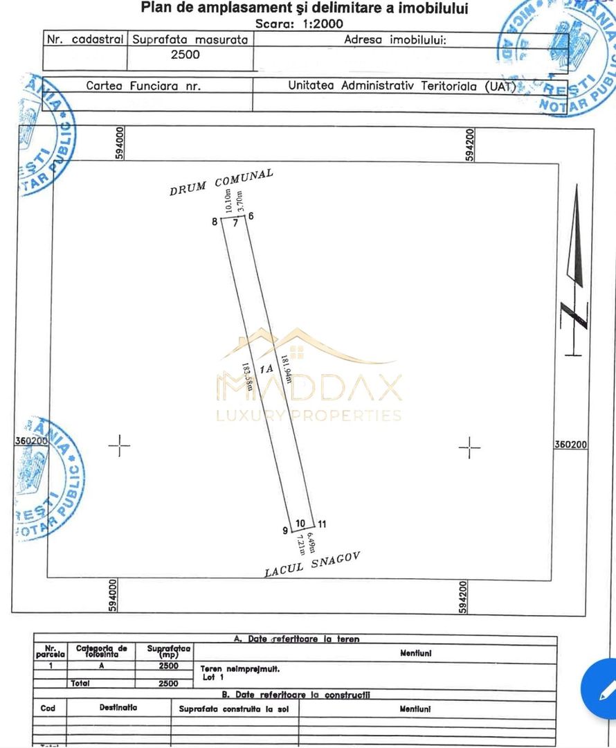 Teren intravilan ***15.000mp*** deschidere Lac Snagov 120ml // Snagov - Schiță 16