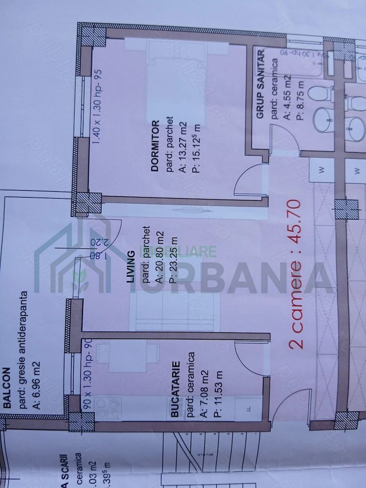 Apartament 2 camere, 46 m2, Rediu-Păcurari, Iași - 53.000 EUR - Poză 2