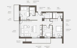 Apartament Premium | 4 camere | Bartolomeu | 90 MP - Poză 2