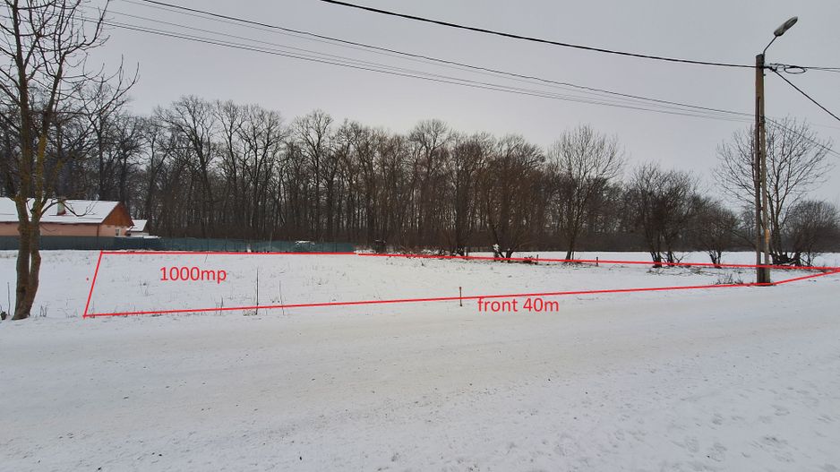 Teren 1000mp intravilan la liziera padurii, acces din drum asfaltat. - Poză 1