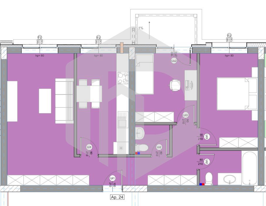 Pictor Brana | Etaj 1 | 3 Camere | 2 Bai |  Boxa  | 0% Comision - Poză 1