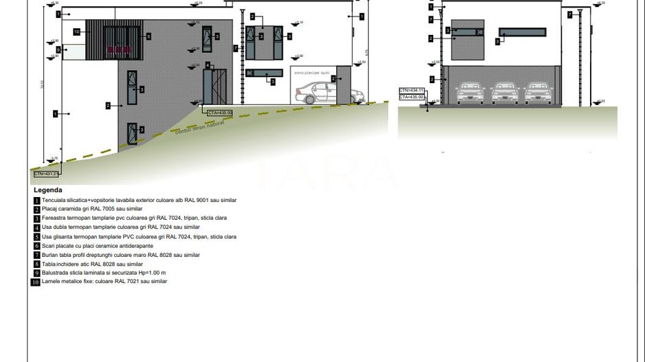 Arhitectura contemporana. Parte de duplex. Cartierul nou Câmpului. - Poză 22