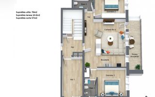 Apartament Otopeni Odaile bloc Boutique 9% doar in IULIE - Poză 4