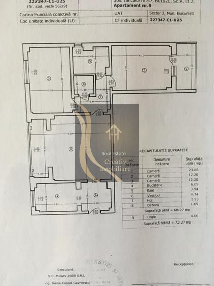 Apartament 3 Camere de Vânzare - Șoseaua Iancului, București - Schiță 15