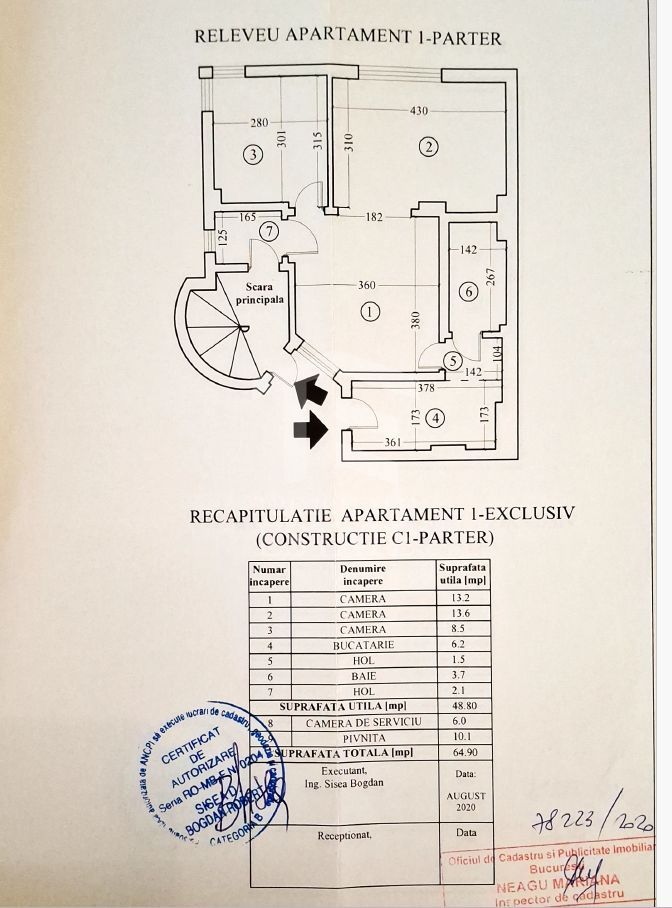 Apartament cu farmec interbelic | 3 camere | Domenii - Schiță 30