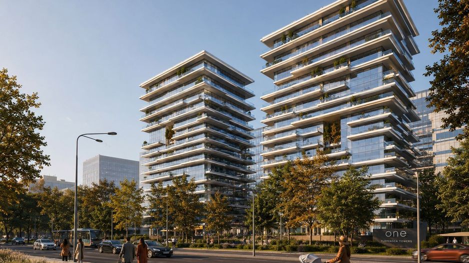 Apartament 2 camere cu terasă de 20 mp | One Floreasca Towers - Poză 11