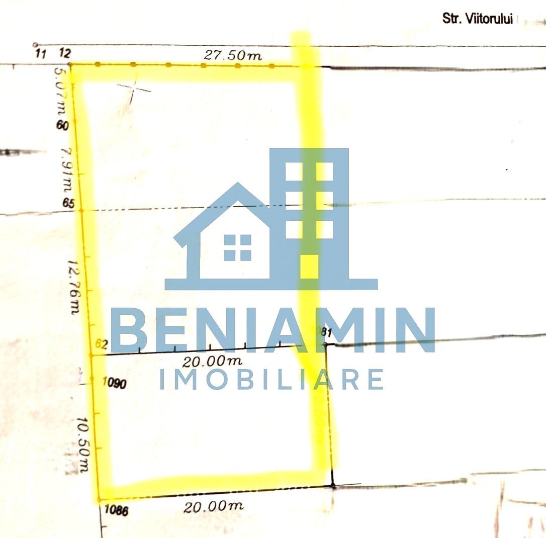 Teren 709mp utilitati asfalt Livezi, Podari, la 7,5 km de Craiova - Schiță 1