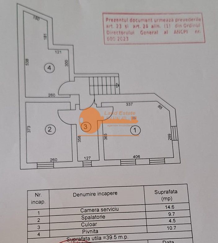 Casa cu 7 camere, fiecare cu grup sanitar propriu – Calea Plevnei - Schiță 40