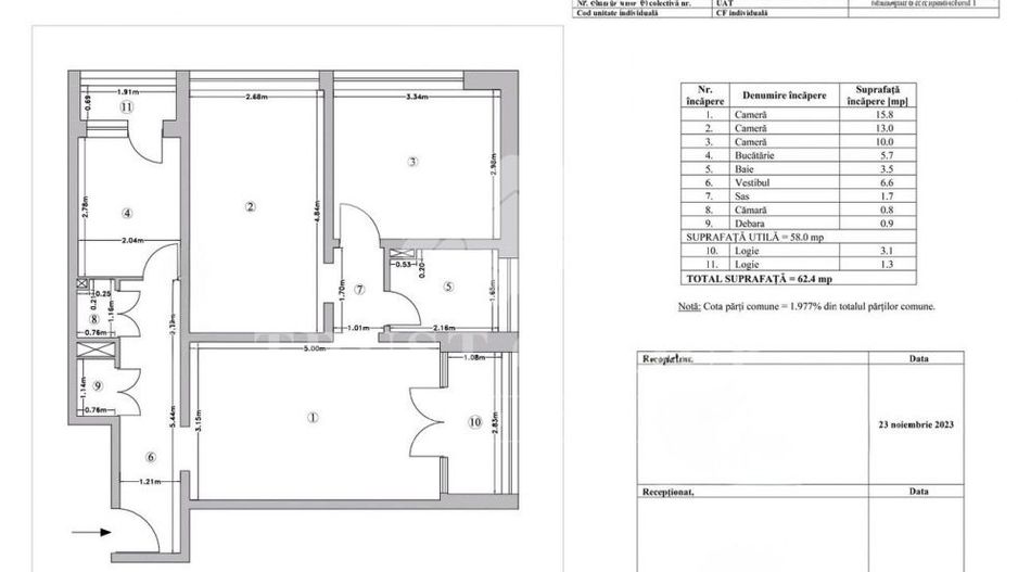 Apartament 3 camere - Beller | renovat complet - Schiță 16