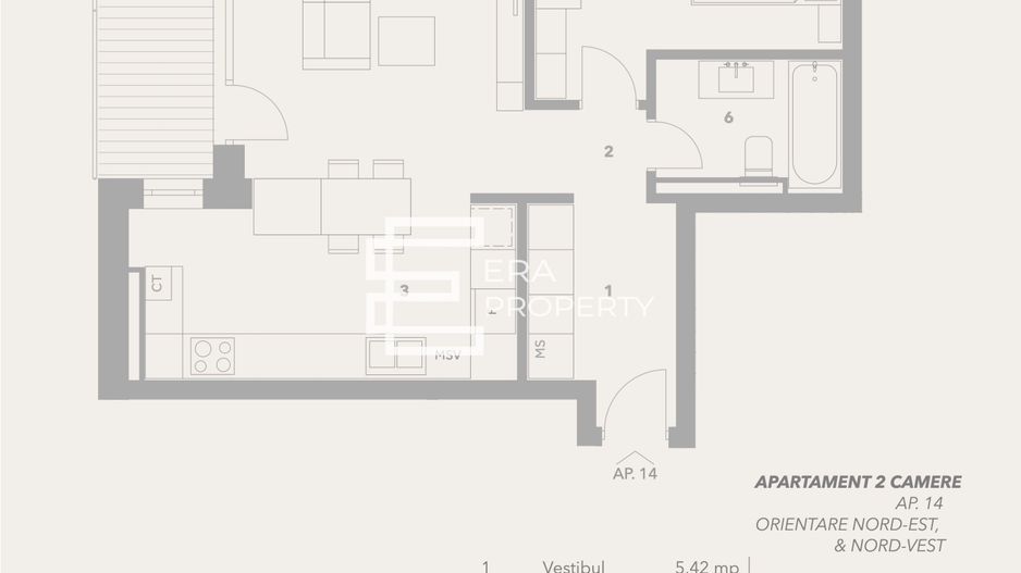 Apartament 2 camere | Bloc cu lift | Intabulat | Sibiu | COMISION 0% - Schiță 12