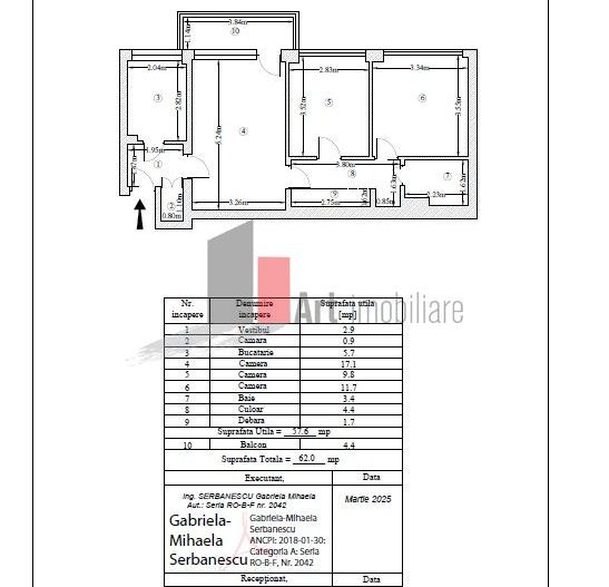Apart 3 cam, semidec, frumos, luminos, pretabil firma, Airbnb sau locuit - Poză 10