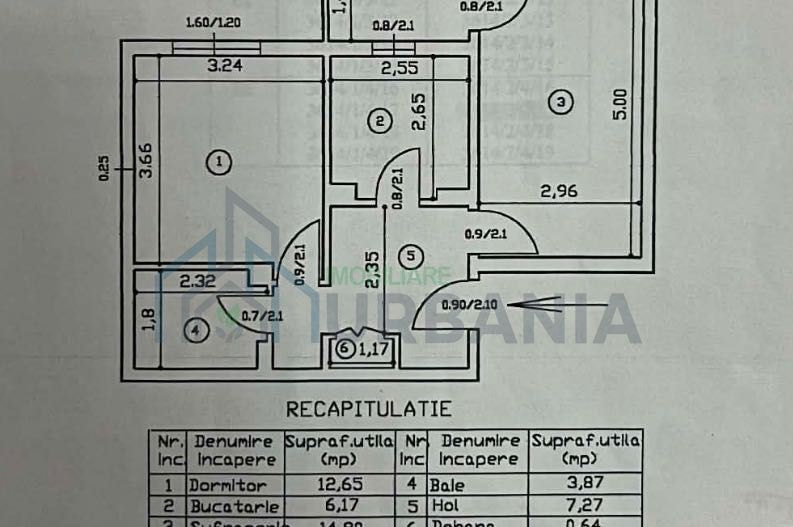 Apartament 2 camere, Nicolina 1, Iași – 46 mp, etaj 4 - Poză 4
