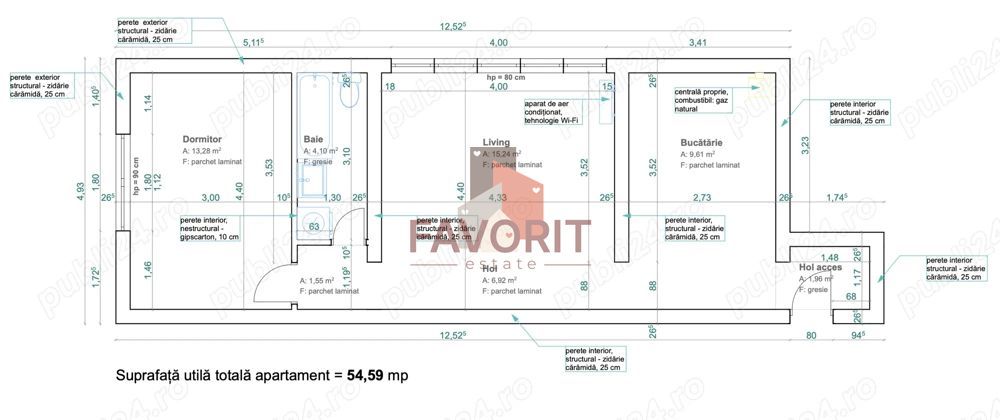 2 camere | centrala proprie | zona excelenta | mobilat si utilat - Poză 11