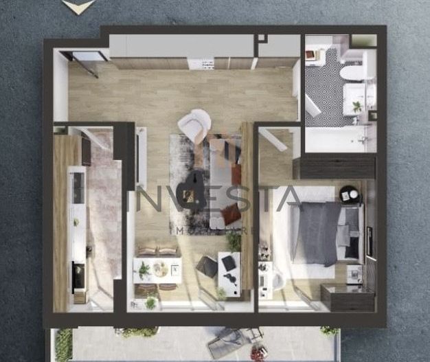 Confort, spațiu și parcare subterană – apartament 2 camere, imobil NOU - Schiță 7