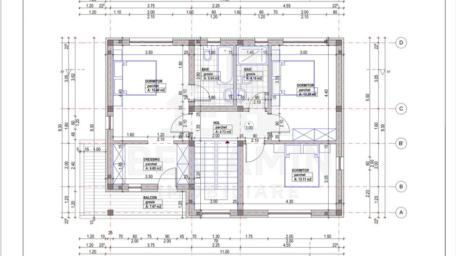Casa-5 camere-P+1+P-147mp utili-600mp teren-Utilitati-Sanpetru - Poză 16