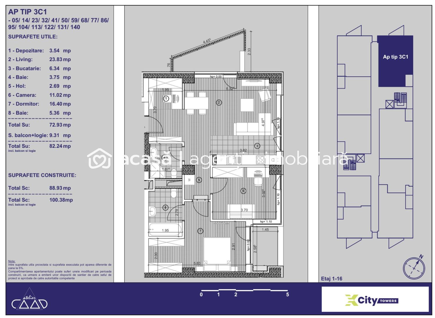 Apartament premium 3 camere în Timișoara cu  parcare subterană inclusă - Poză 1