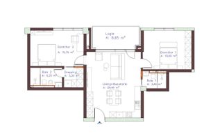 Apartament cu 3 camere decomandate în zona Piața Abator. - Poză 1