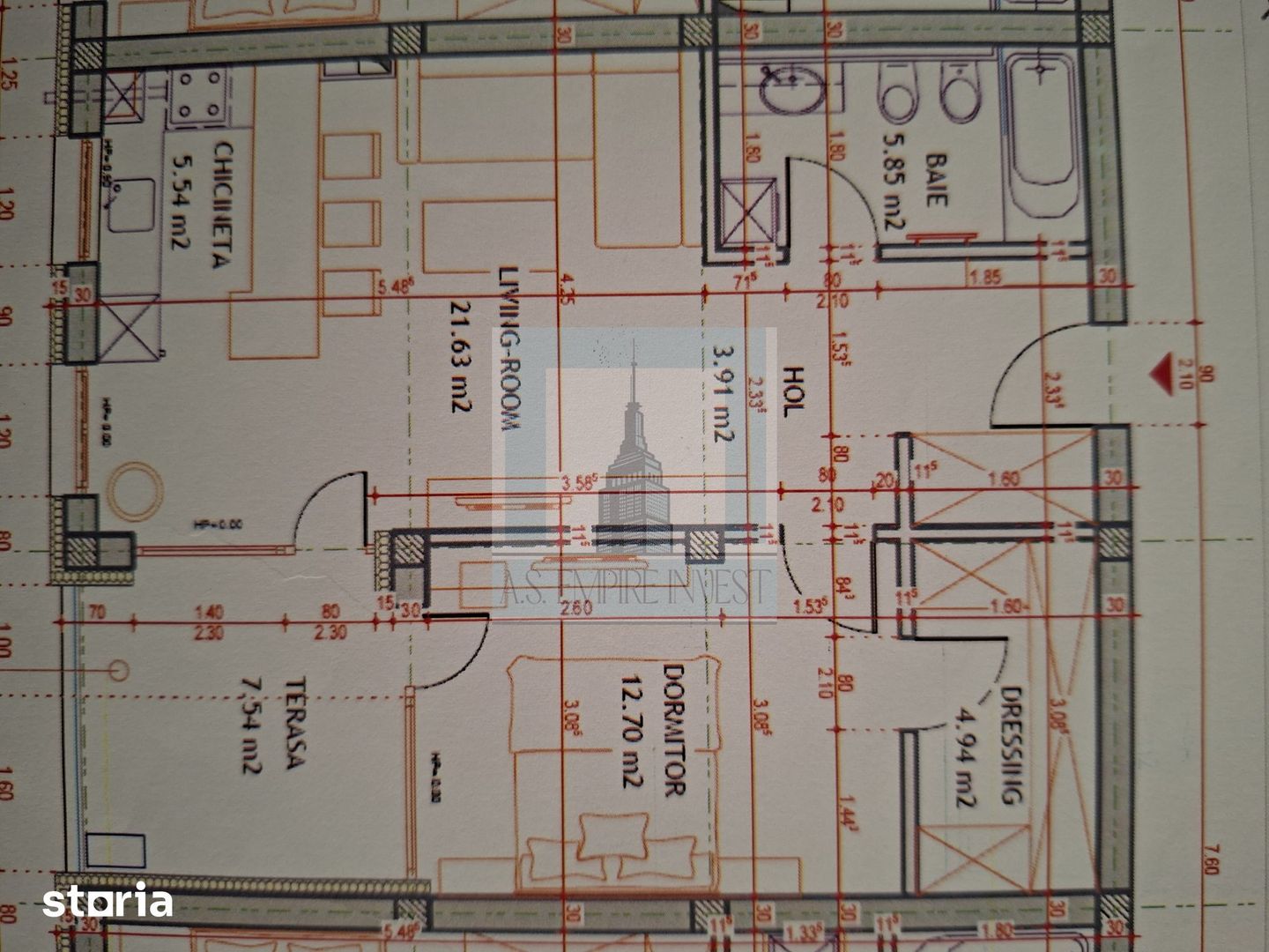 Vand apartament open space Coresi, Brasov, 2023, 61.2 mp - Poză 22