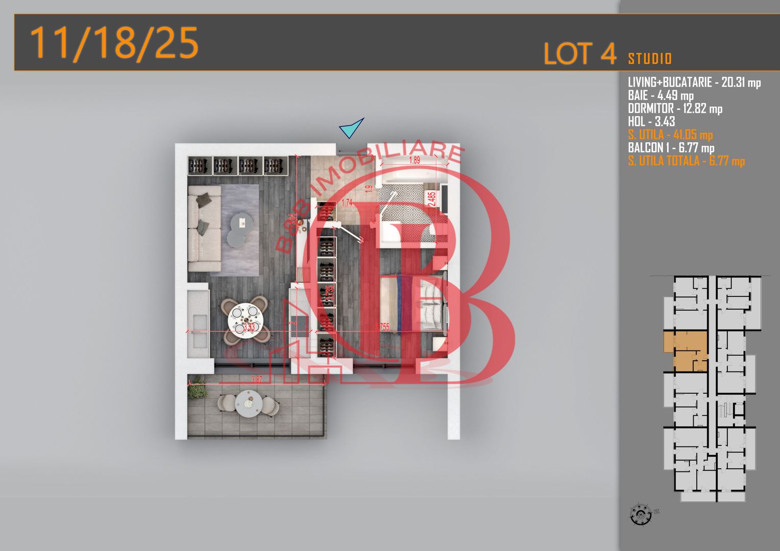 Promo-Ideal Investitie-2 camere-Theodor Pallady Metrou Teclu - Schiță 6