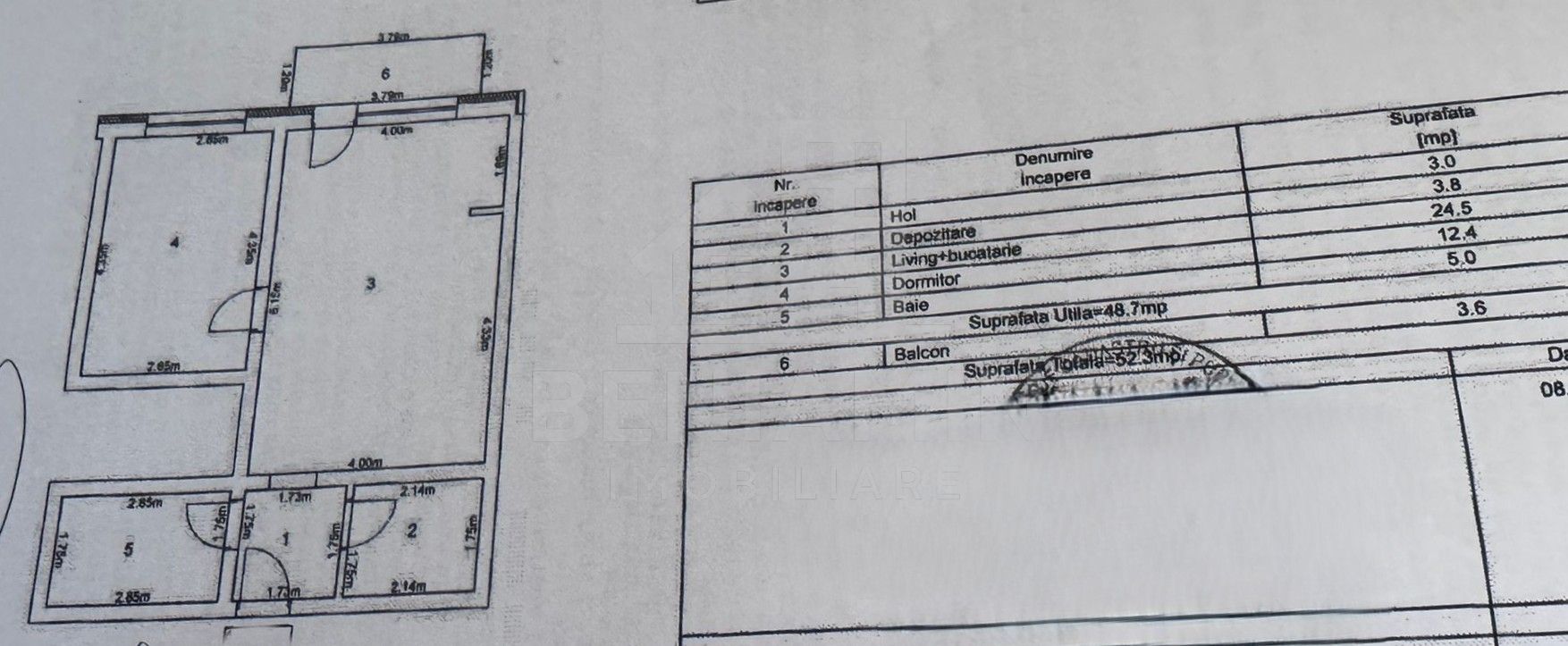 2 Camere-Bloc Nou- Loc De Parcare- Disponibil Imediat-Sanpetru-Brasov - Schiță 5