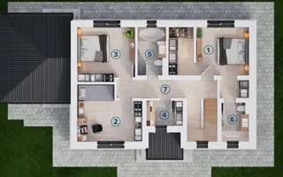 Casă individuală  lângă Sibiu | 5 camere | 136 mp utili | Teren 600mp - Schiță 13