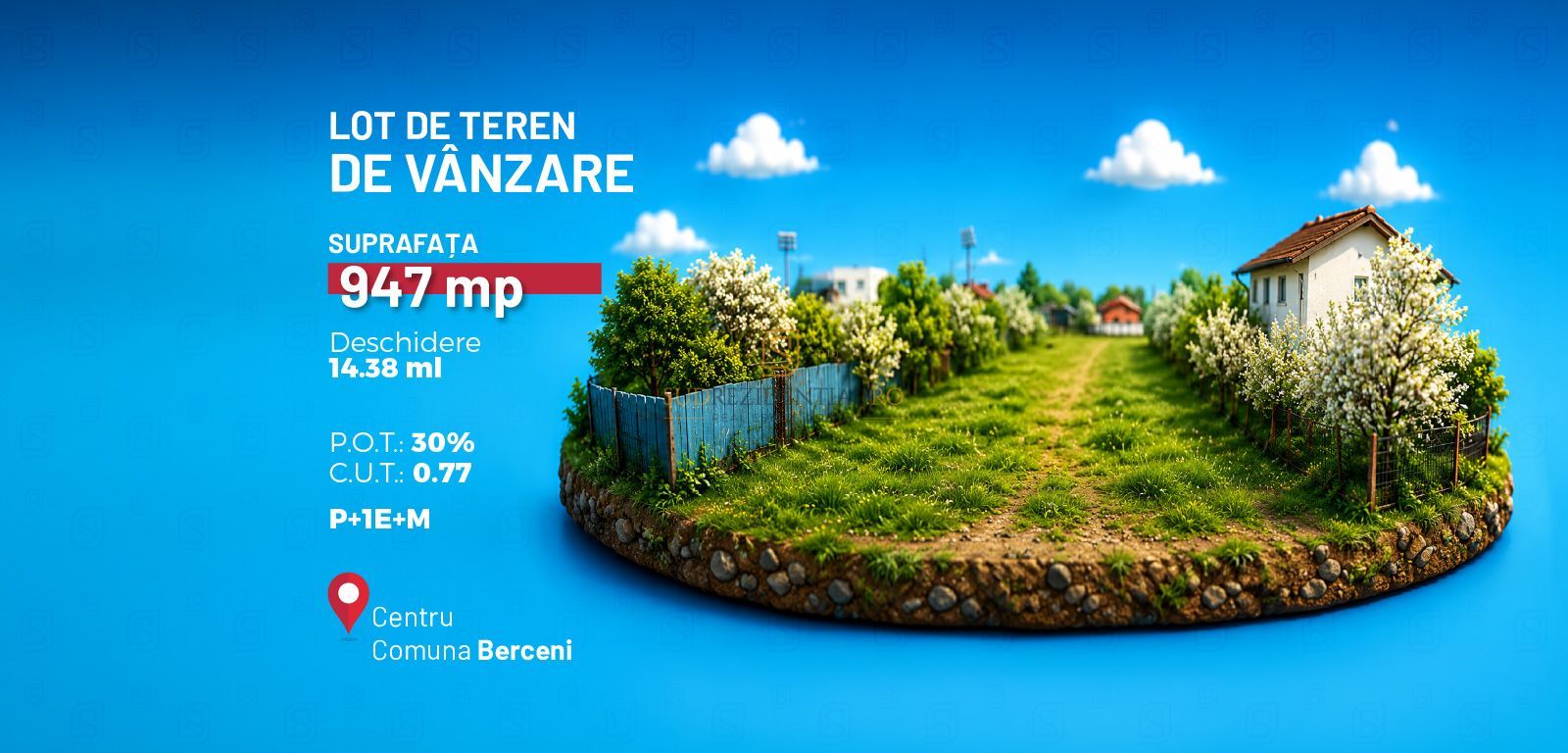 Teren Intravilan 947 mp, Bulevardul Principal / Comuna Berceni - Poză 1