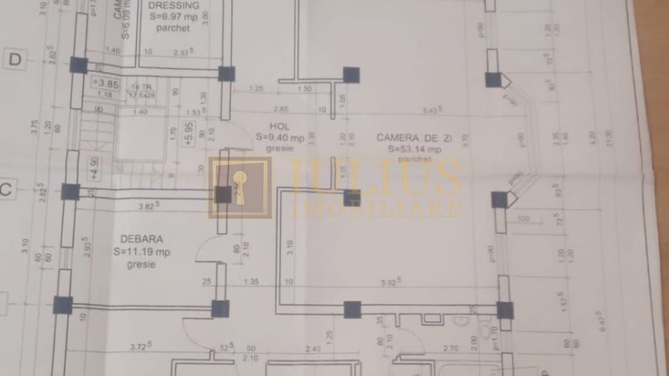 8 incaperi, 2 bai, centrala proprie, 3 locuri de parcare; Lipovei. - Poză 4