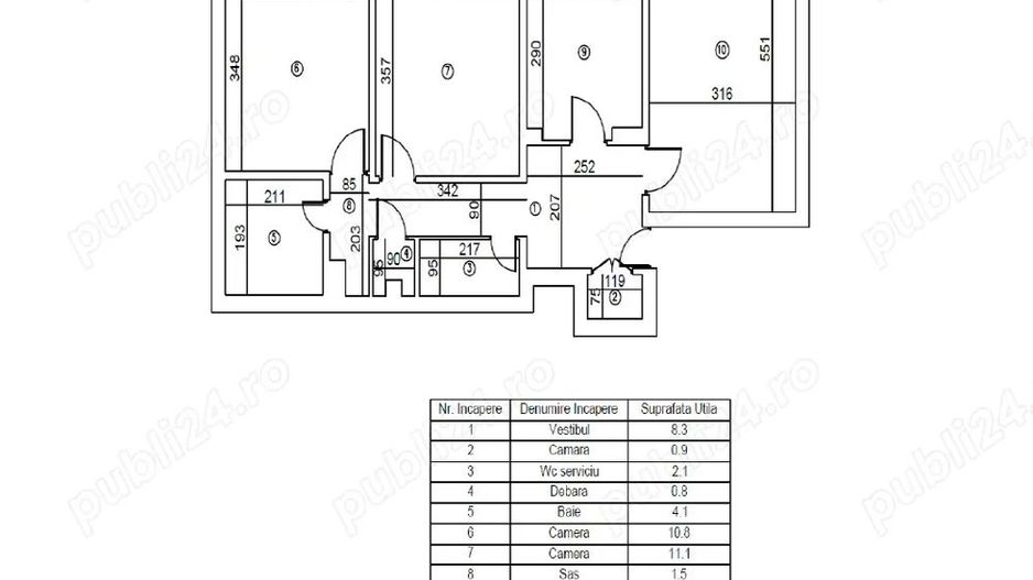 De vanzare apartament 3 camere decomandat, Sebastian - Poză 1