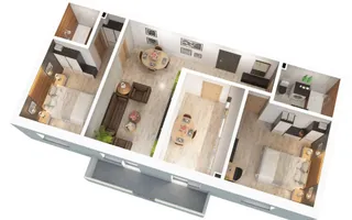 Apartament 3 camere Dedeman, Doamna Stanca, Sibiu - Schiță 12