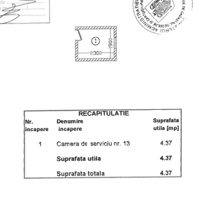 3 camere de serviciu 14,82 mp - calea Victoriei - Poză 12
