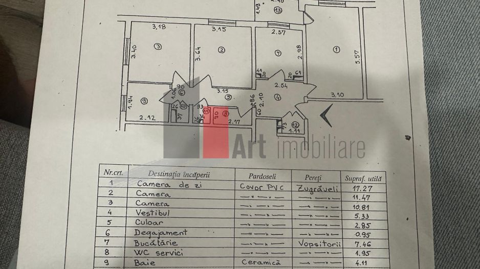Apartament 3 camere, parter, complet utilat – gata de mutat - Poză 11