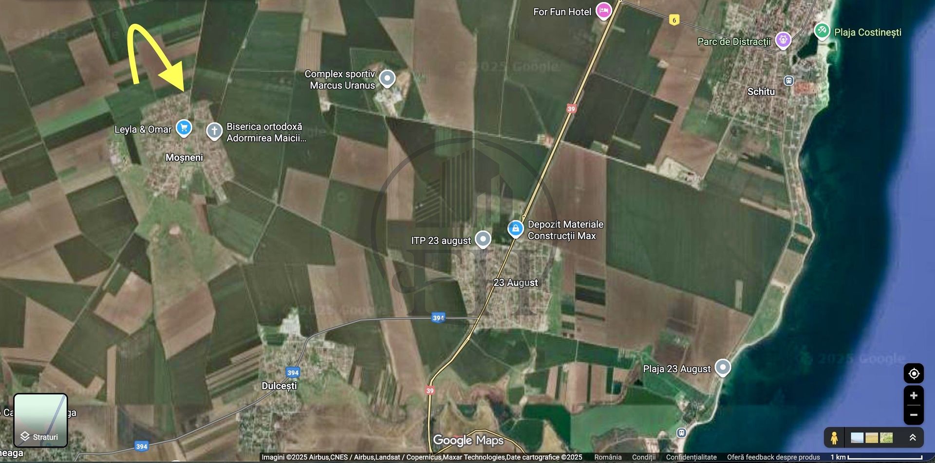 Teren intravilan de vanzare Mosneni, 23 August - Poză 3