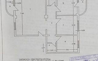 Apartament cu 4 camere, mobilat și utilat, zona TRAIAN; - Poză 11